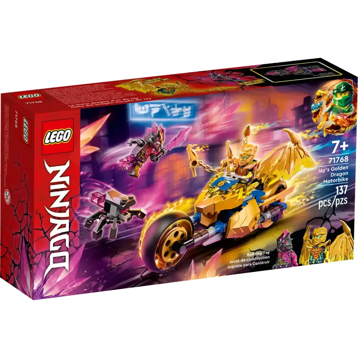 LEGO Ninjago Jay'in Altın Ejderha Motosikleti 71768