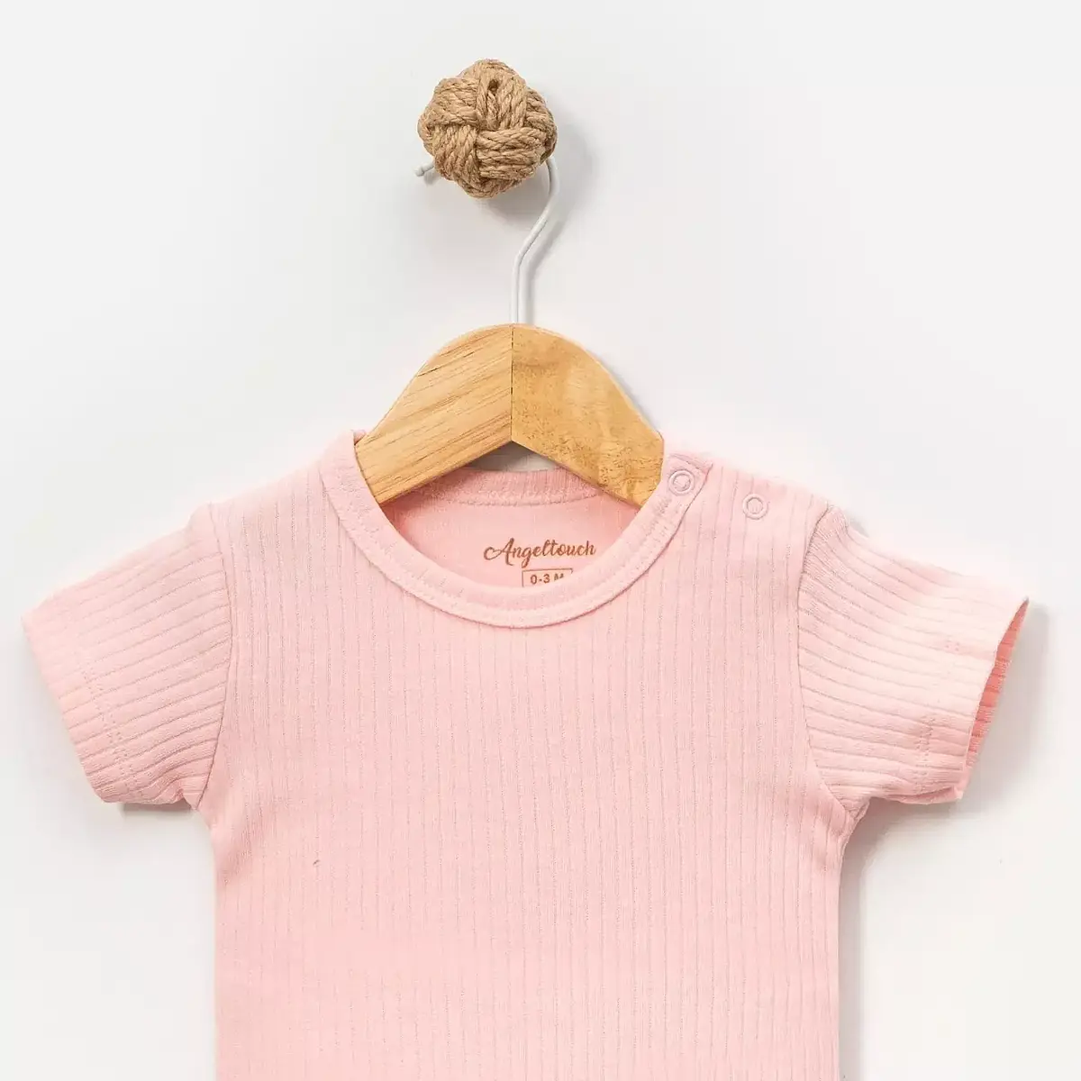 Angeltouch Body Kısa Kol Raporlu Pembe