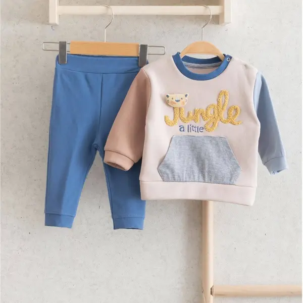 Miomini 2li Takım Cepli Jungle Sütlü Kahve