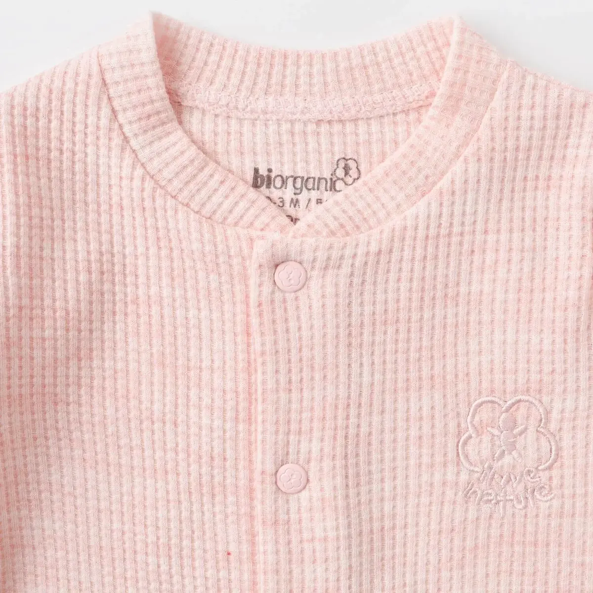 Bibaby Organik Tulum Nature In Waffle Pembe Melanj