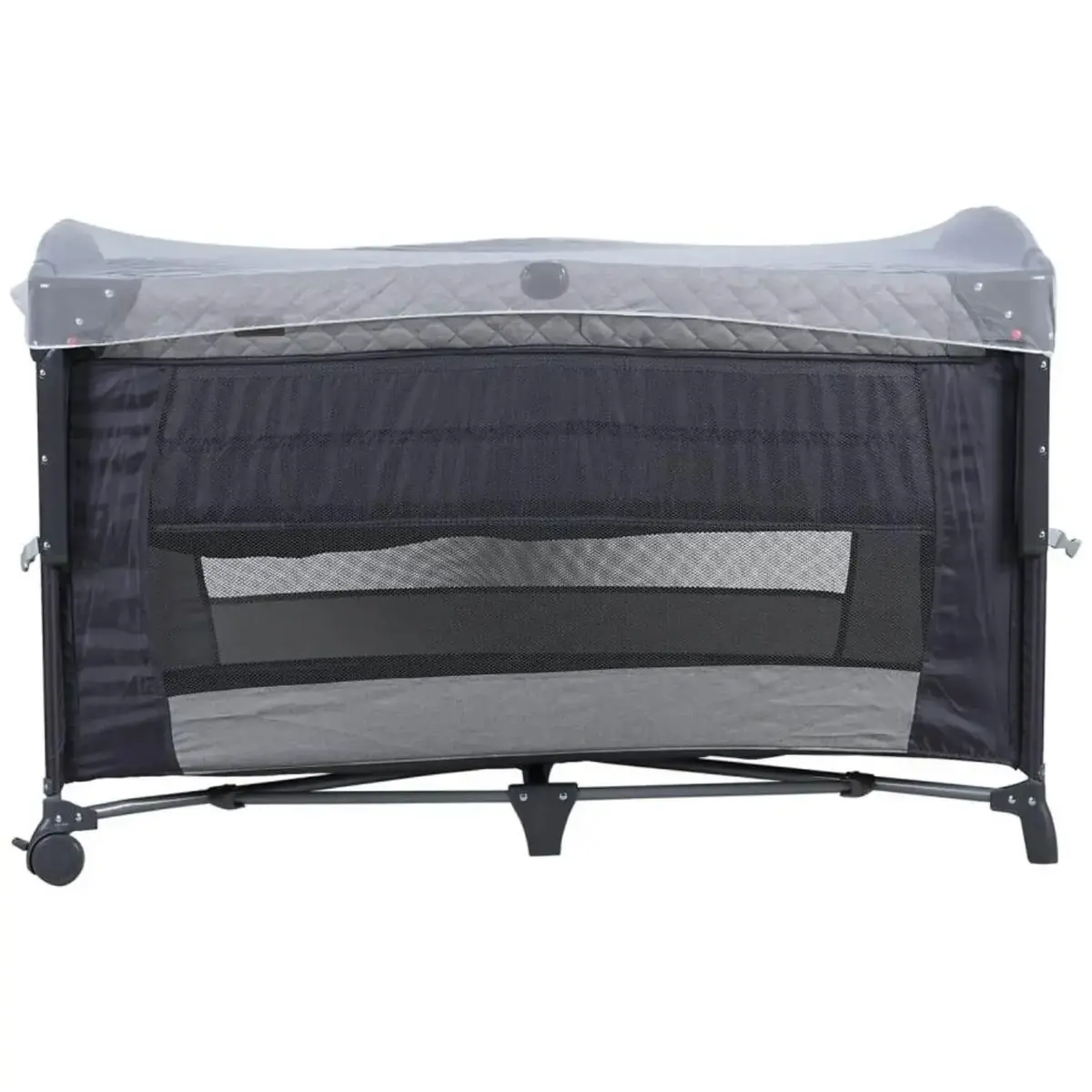 Prego 8040 Miami Premium Anne Yanı Oyun Parkı 70x120 cm Gri