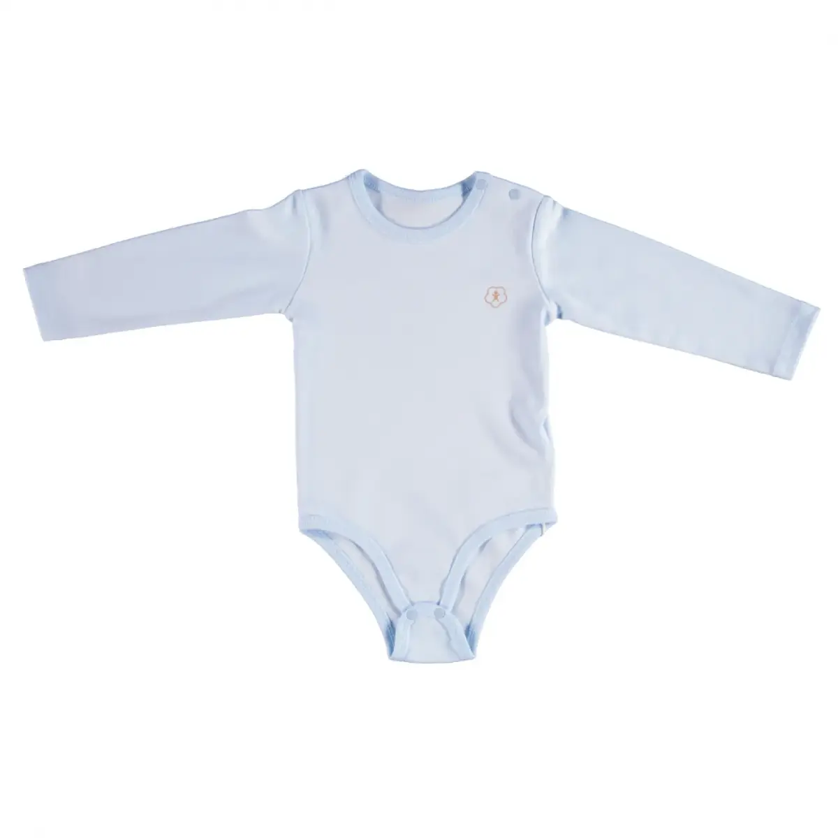 Bibaby Organik Body Uzun Kol Basic Mavi Bibaby Organik Body Uzun Kol Basic Mavi