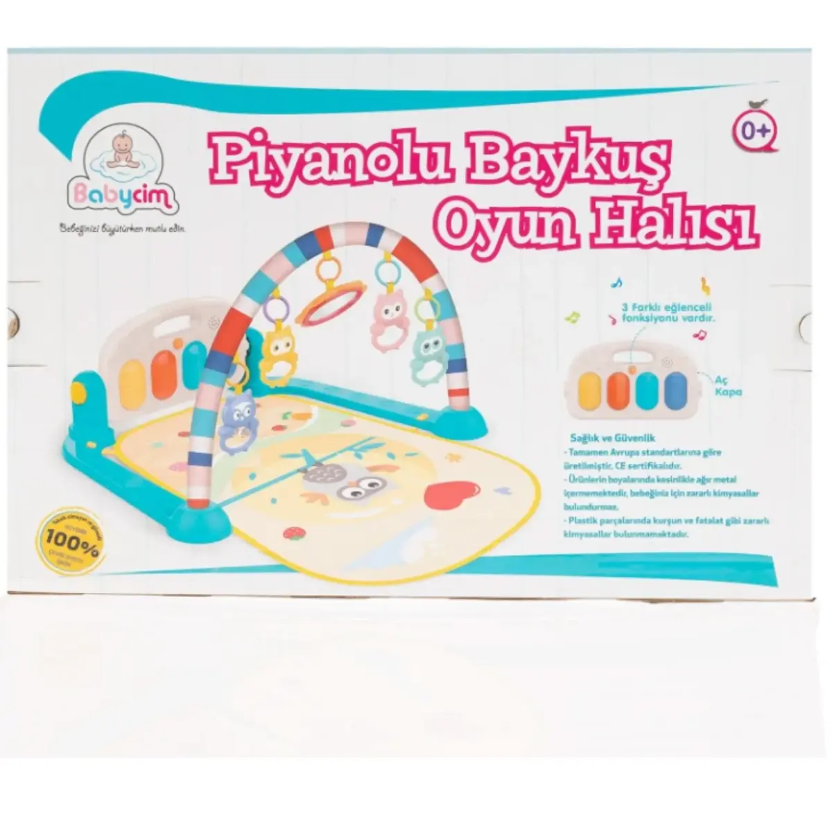 Babycim Baykuş Piyanolu Oyun Halısı