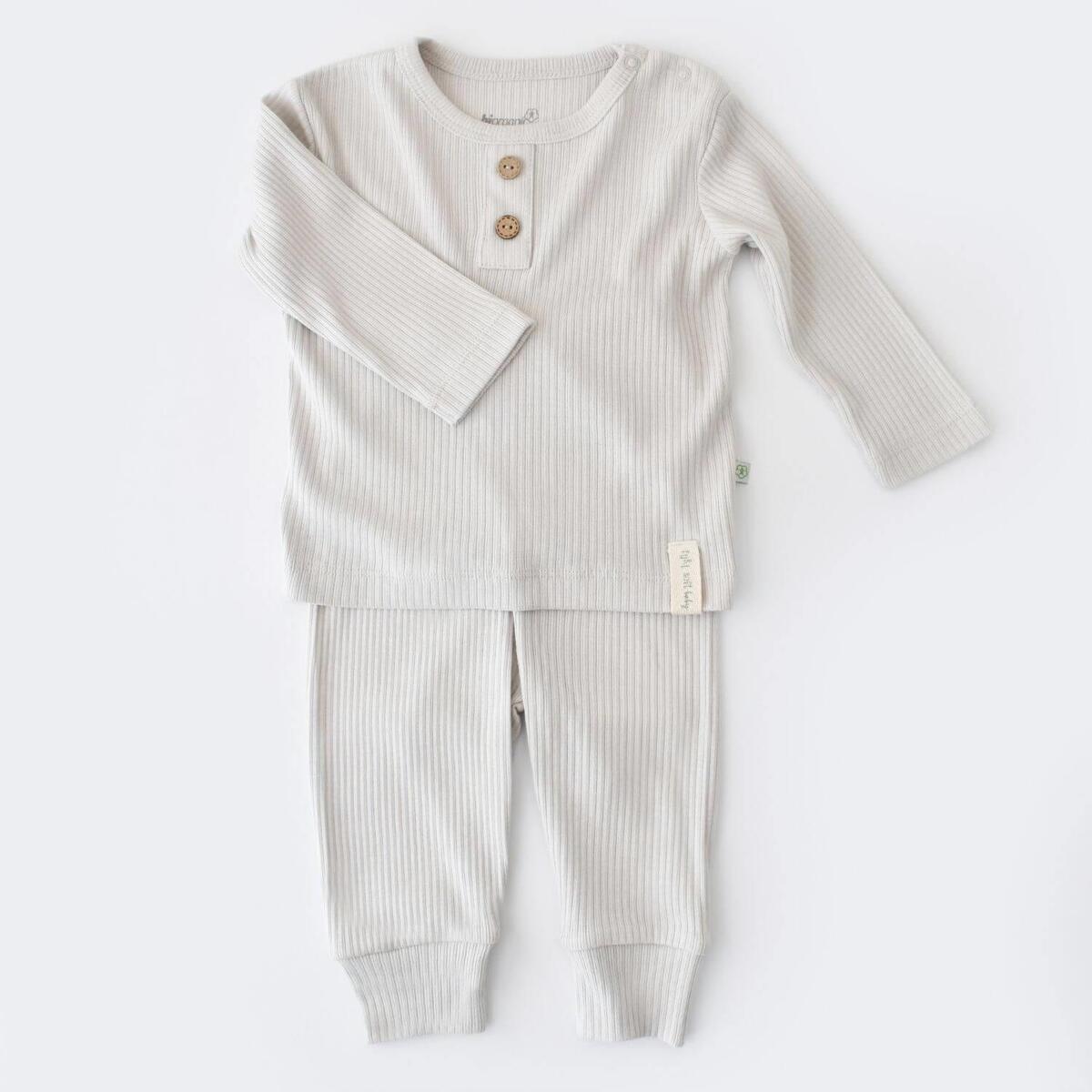 Bibaby Organik 2li Takım Soft Modal Gri