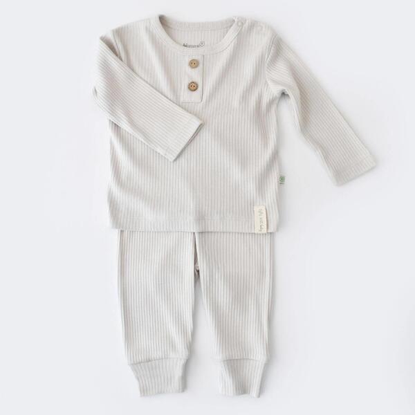 Bibaby Organik 2li Takım Soft Modal Gri