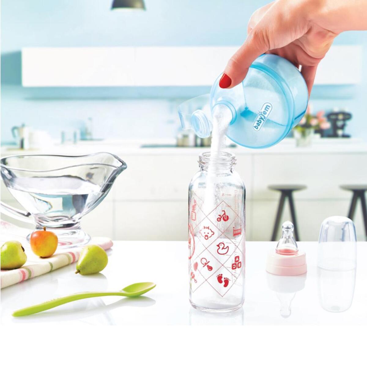 Babyjem Toz Mama Saklama Kabı Beyaz