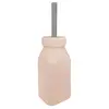 OiOi Şişe + Pipet Bubble Beige - Powder Grey