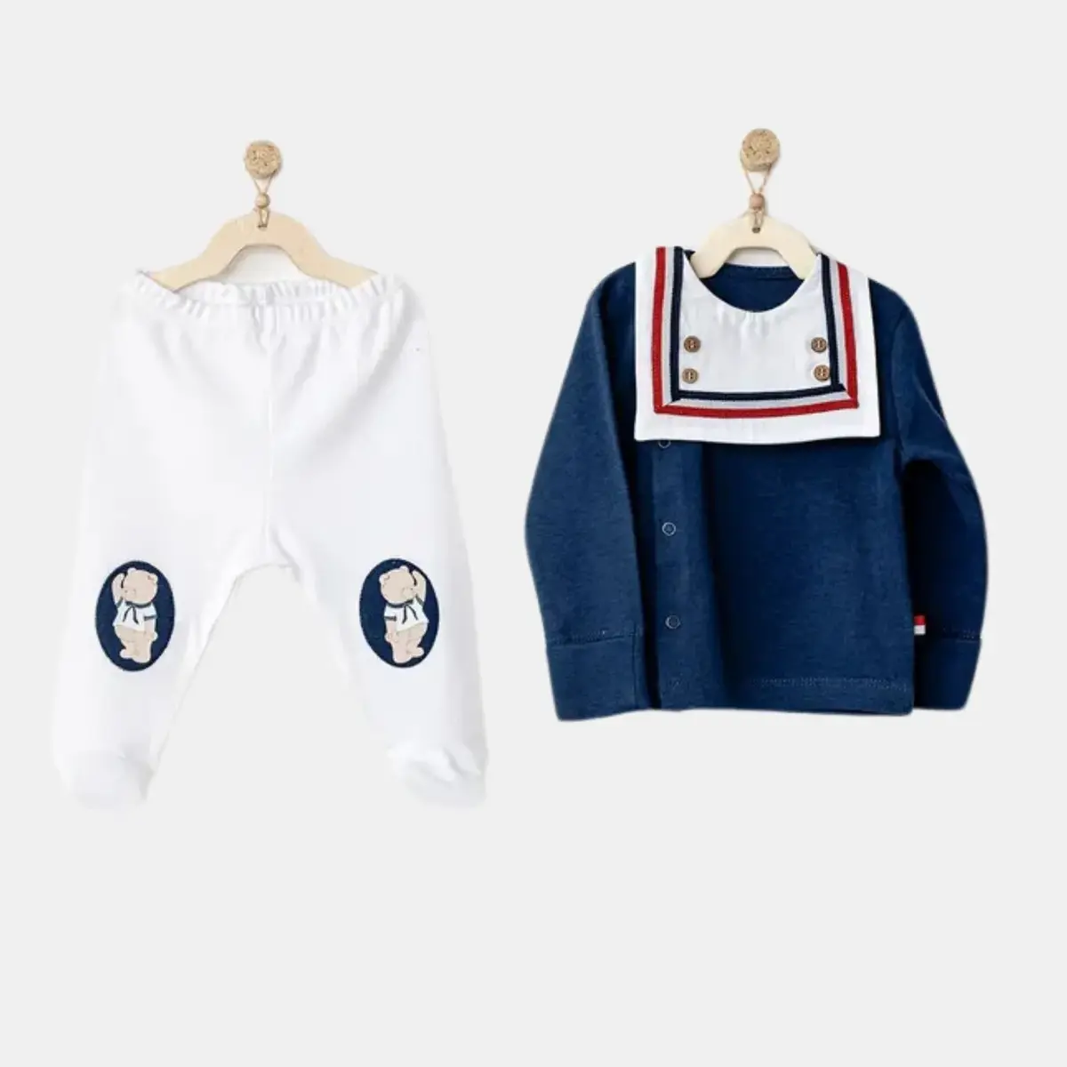 Andy Wawa Hastane Çıkışı 10lu Sailor Bear Lacivert - Beyaz