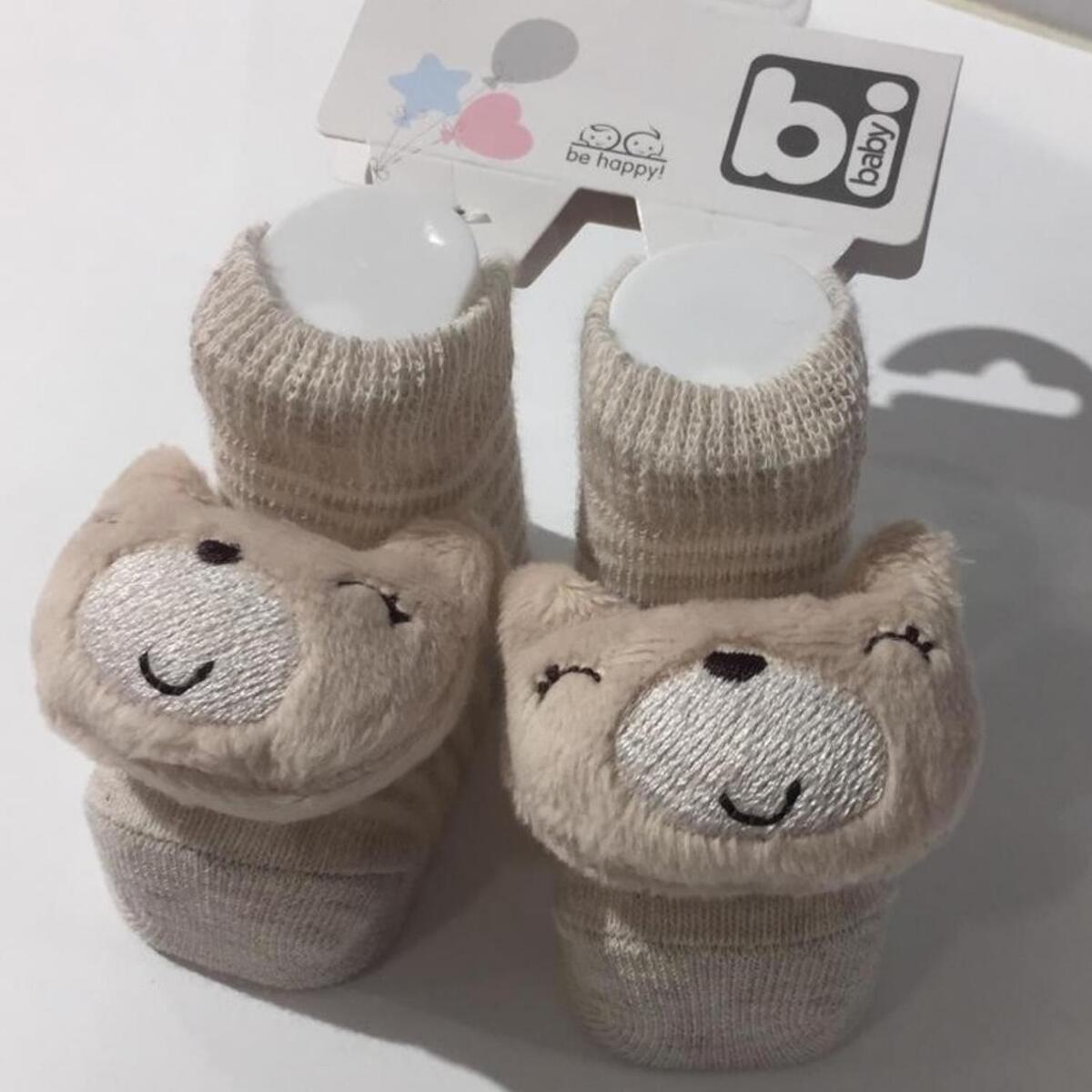 Bibaby Çorap Soket Çıngıraklı Ayıcık