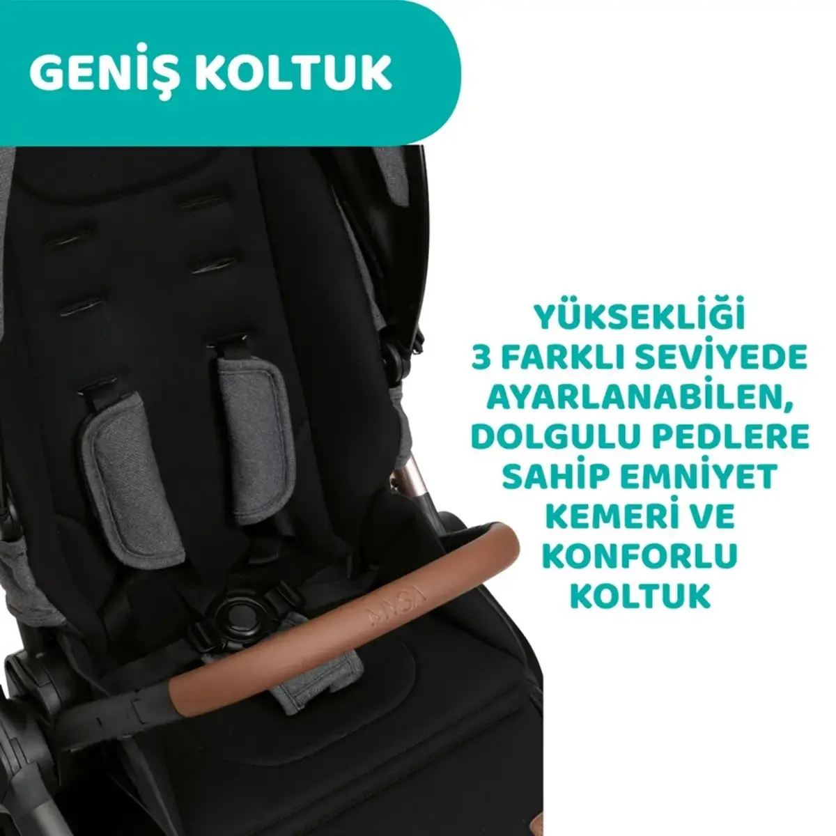 Chicco Mysa Bebek Arabası Black Satın