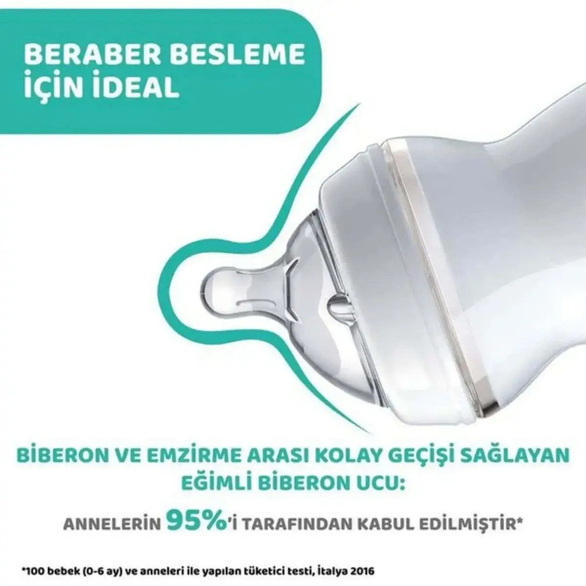 Chicco Natural Feeling Silikon Emzikli PP Biberon Desenli 150 ml 0+ Ay Yeni