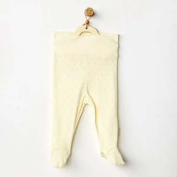 Andy Wawa Pantolon Patikli Jacquard Basic Sarı