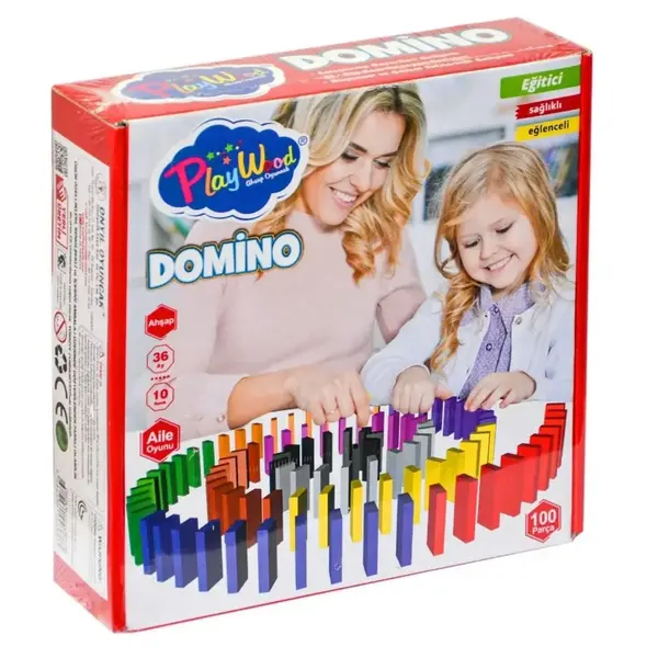 Playwood Kutuda Ahşap Domino Oyunu                                                       
