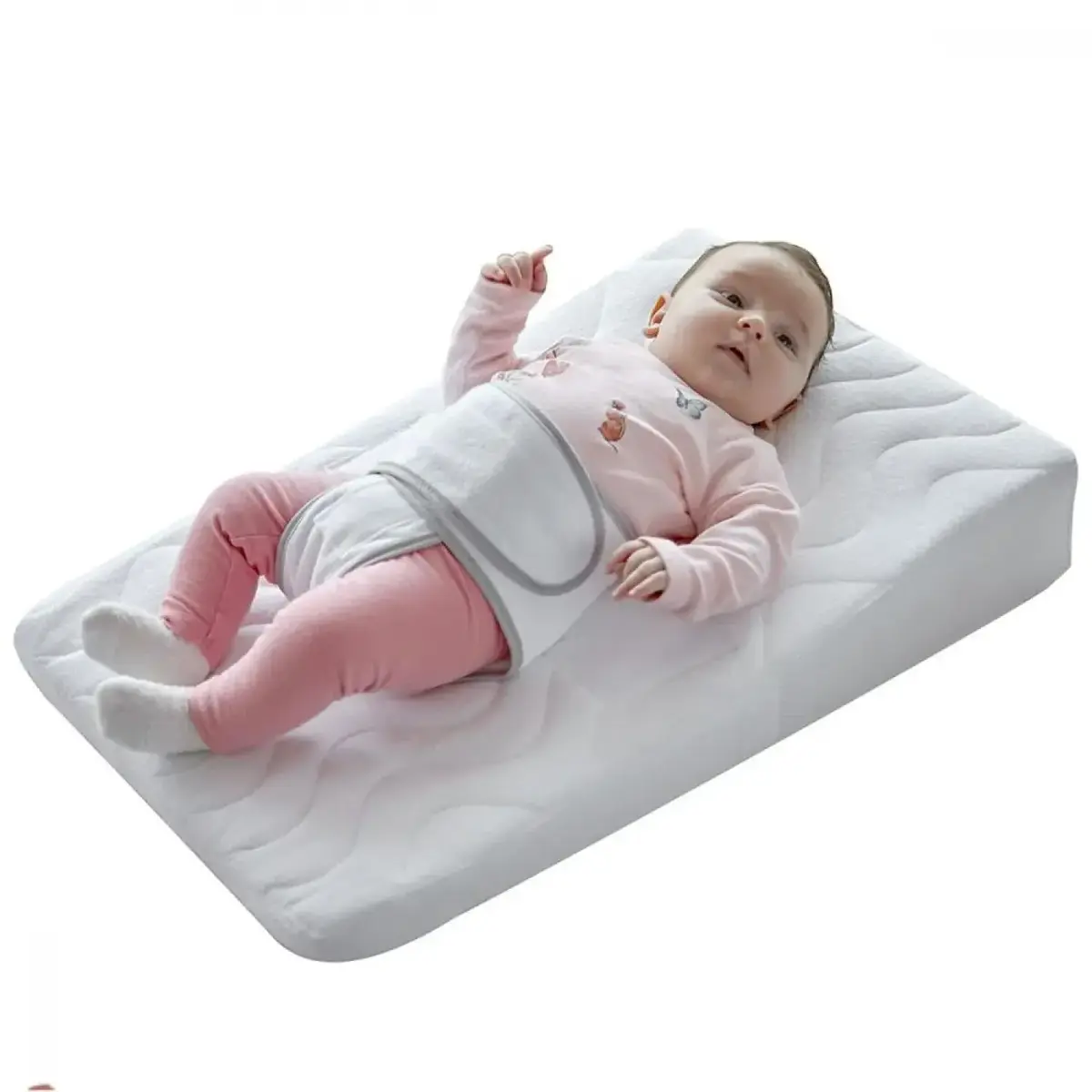 Babyjem Bebek Reflü Yastığı Kemerli Beyaz