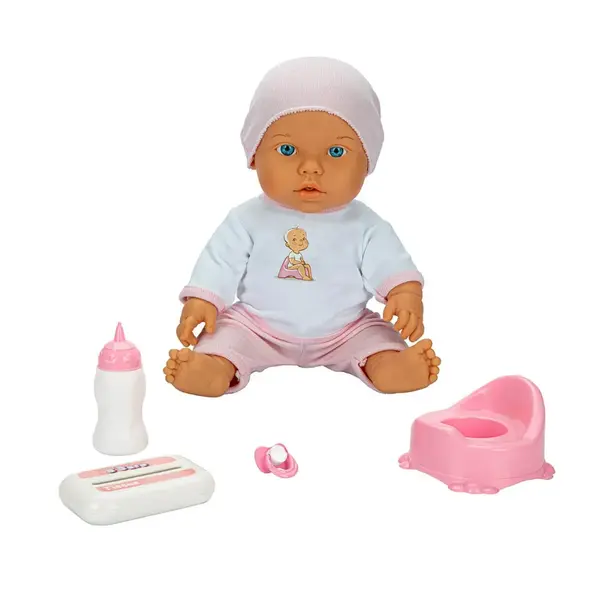 Bebelou Tuvalet Zamanı Bebek Set Sesli 35 Cm