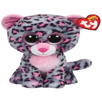 Ty Peluş Tasha Pink/Grey Leopard Med