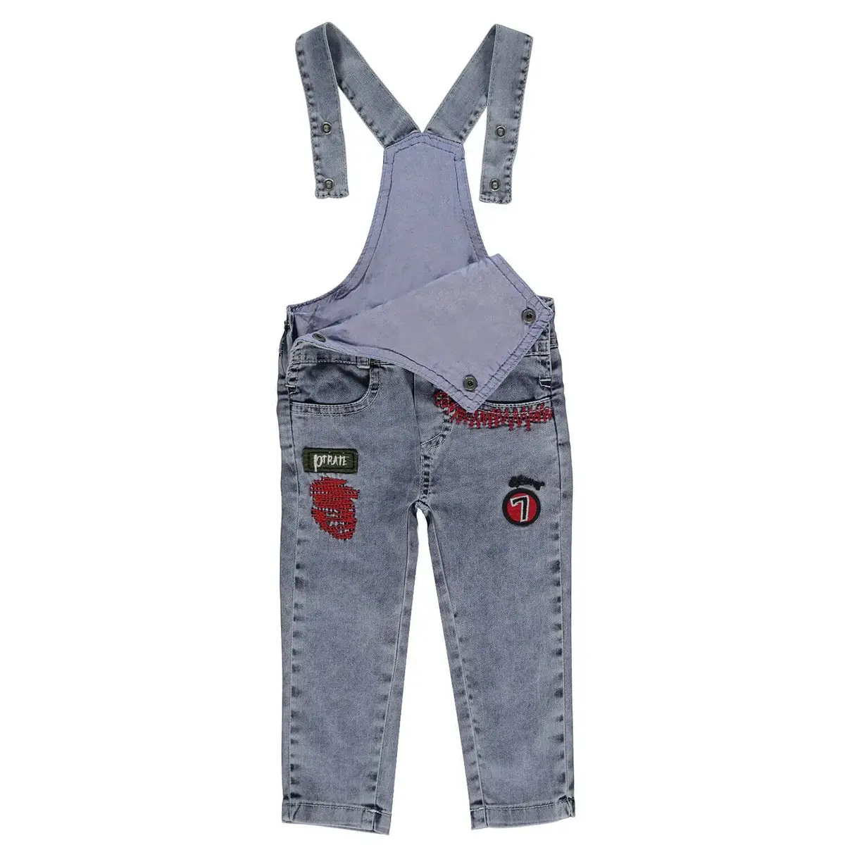 Overdo Salopet Nakışlı Kot