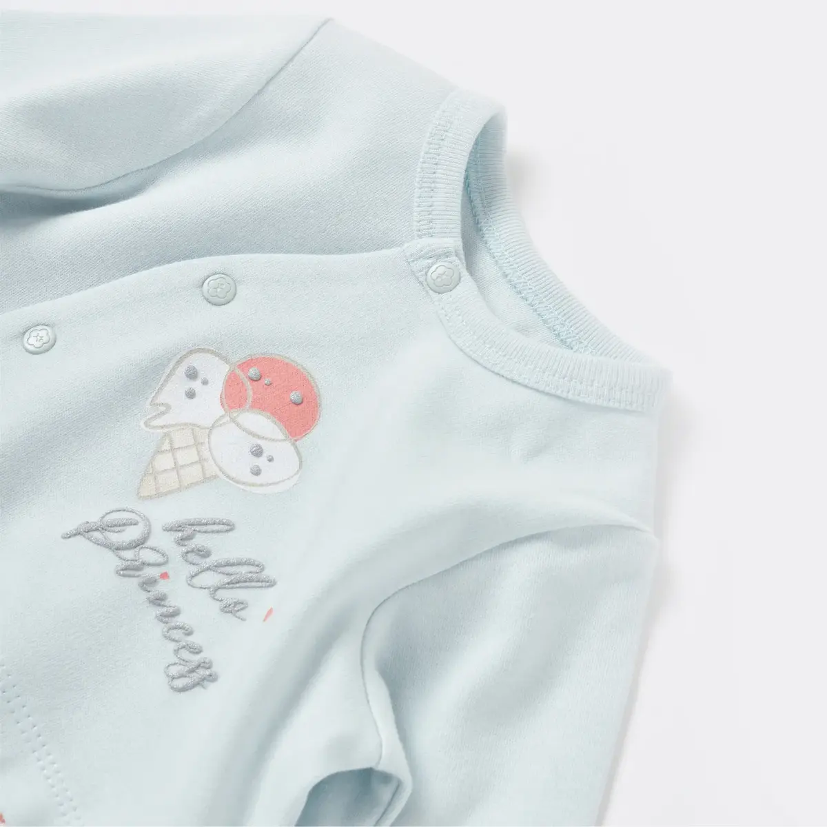 Bibaby Organik Tulum Pretty Ears Bunny Mint - Ekru