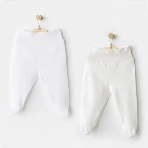 Andy Wawa Pantolon Patikli 2li Ekru - Beyaz