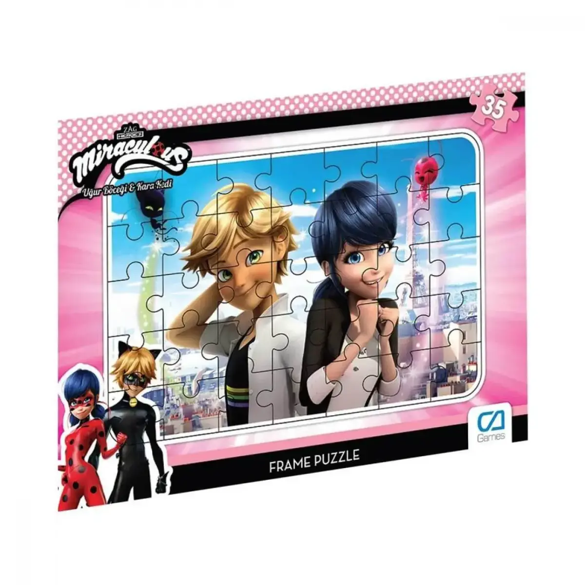 Ca Games Mıraculous Frame Puzzle 35 Parça