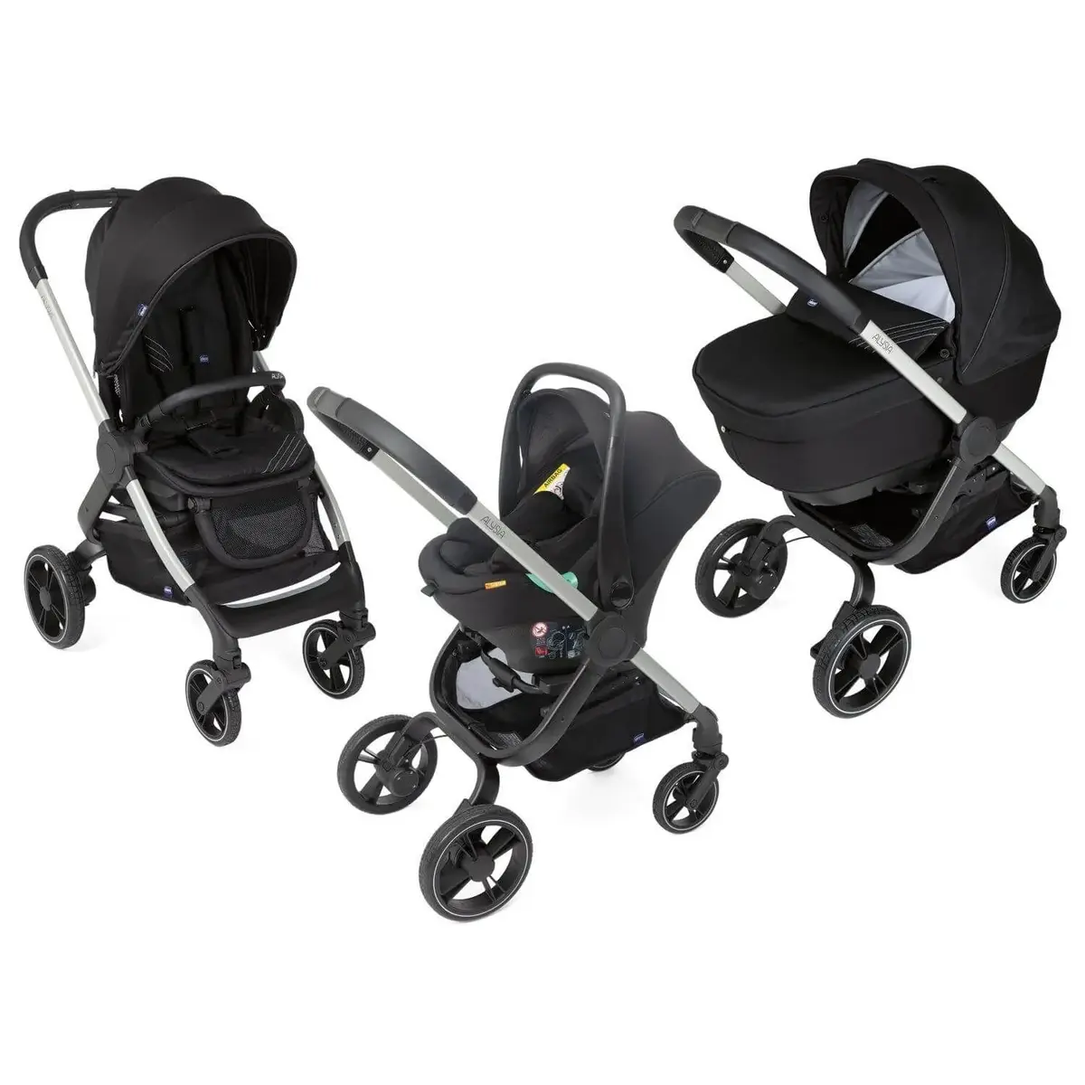 Chicco Trio Alysia I-Size Travel Sistem Bebek Arabası Black