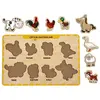 Ca Games Ahşap Tutmalı Puzzle Çiftlik Hayvanları