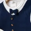 Albimini 2li Takım Yelekli Lacivert