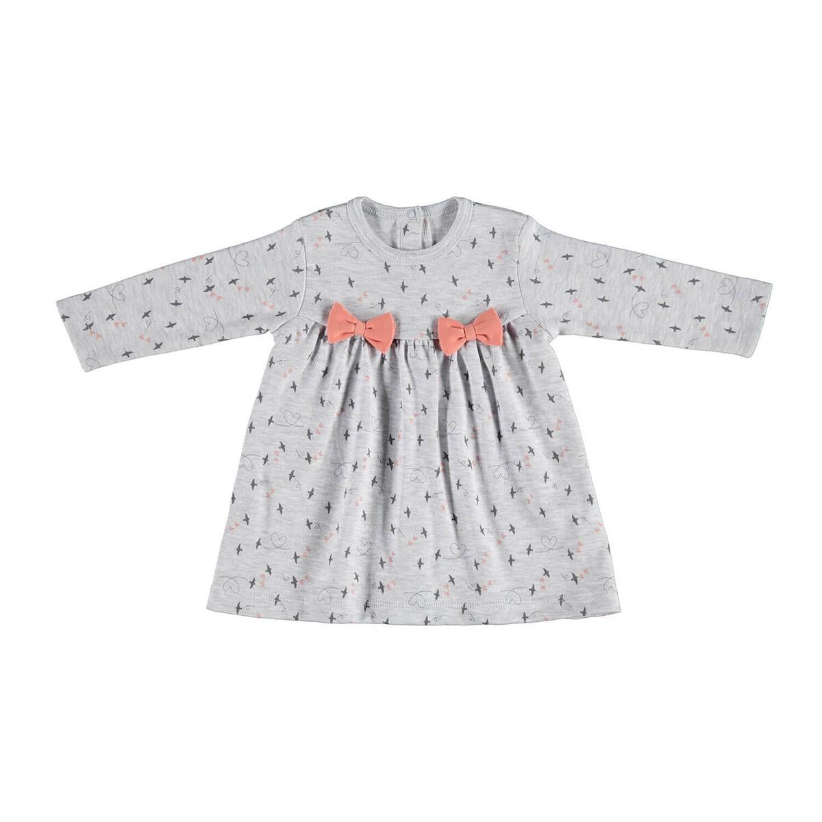 Bibaby Organik Elbise Sweet Time Kar Melanj - Kiremit