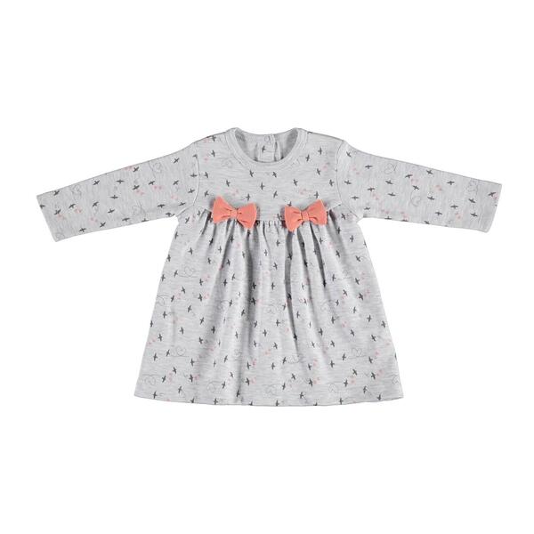 Bibaby Organik Elbise Sweet Time Kar Melanj - Kiremit