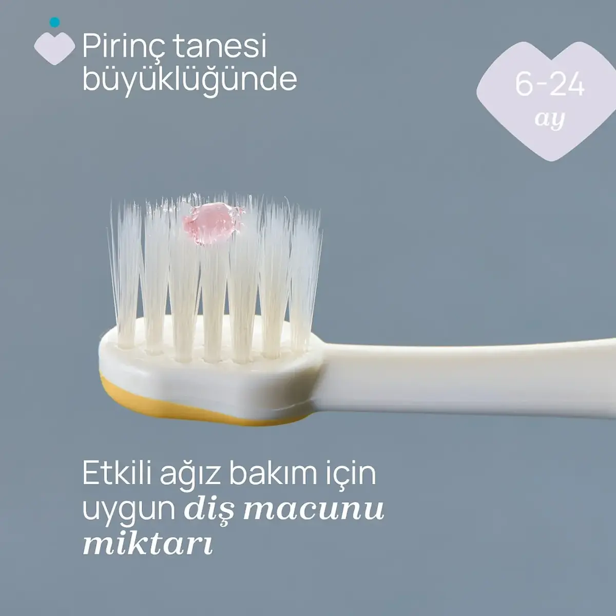 Chicco Diş Fırçası 6-36 Ay Yaş Indigo-Mustard 2'li