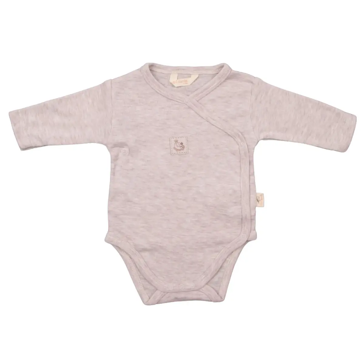 Mini Damla Body Uzun Kol Kruvaze Armalı Kahverengi