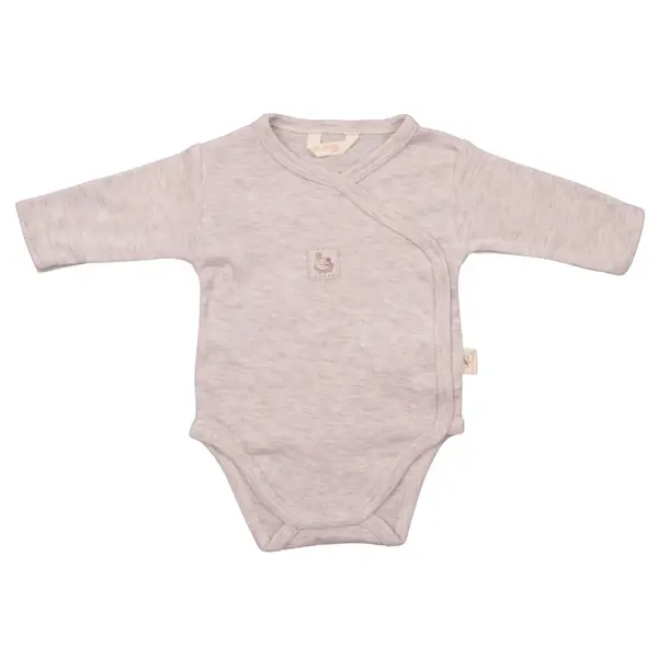 Mini Damla Body Uzun Kol Kruvaze Armalı Kahverengi