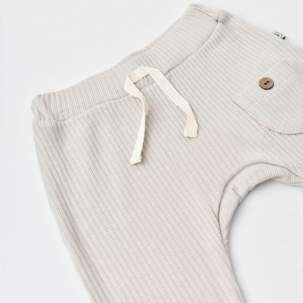 Bibaby Organik Pantolon Patiksiz Soft Modal Gri