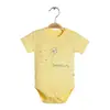 Bibaby Organik Body Fly Dandelions Sarı - Ekru