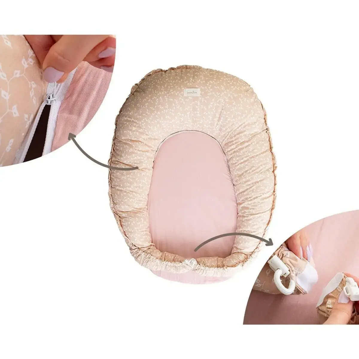 Babyjem 5 Fonksiyonlu Minder Somon Çiçek