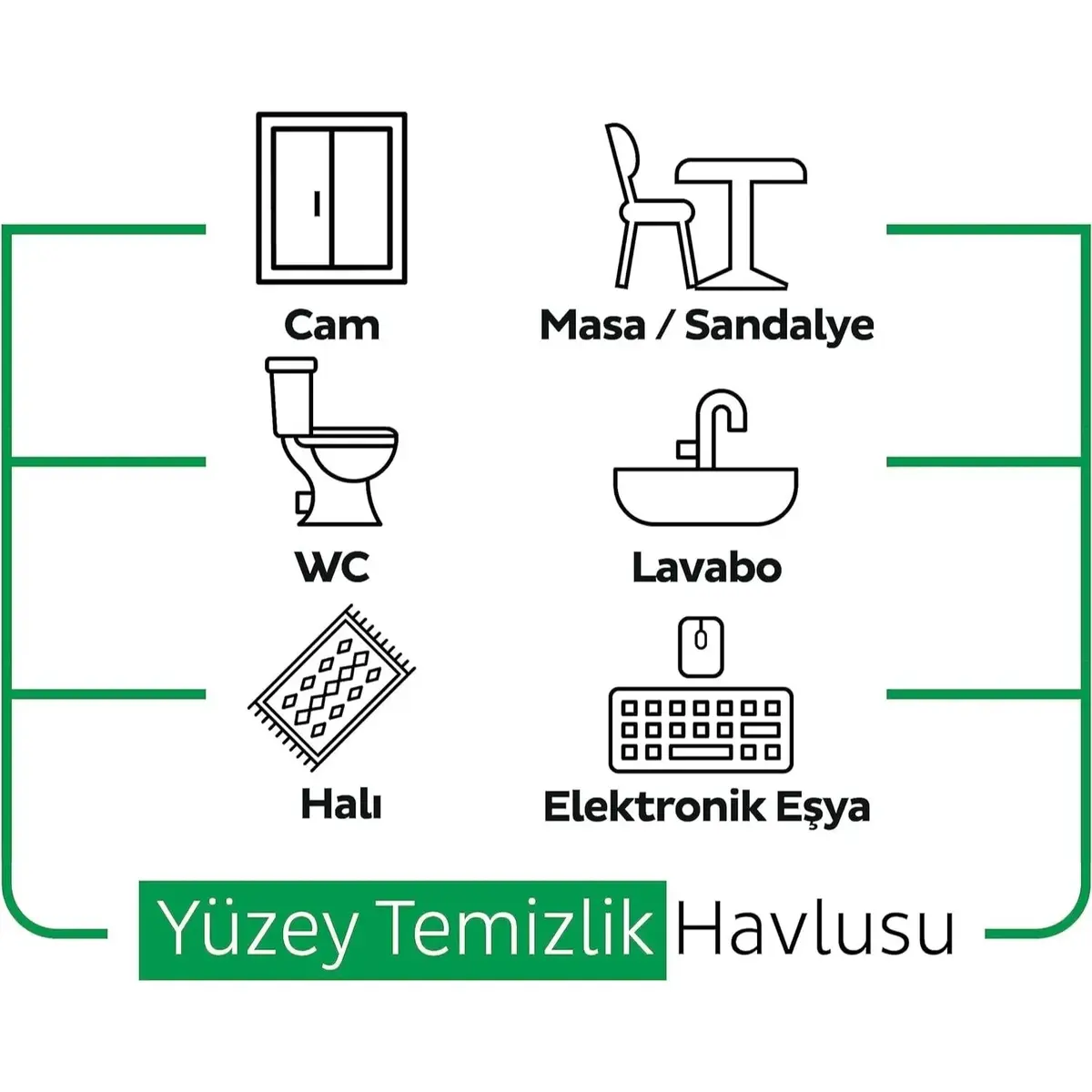 Sleepy Yüzey Temizlik Havlusu Beyaz Sabun 100lü x3