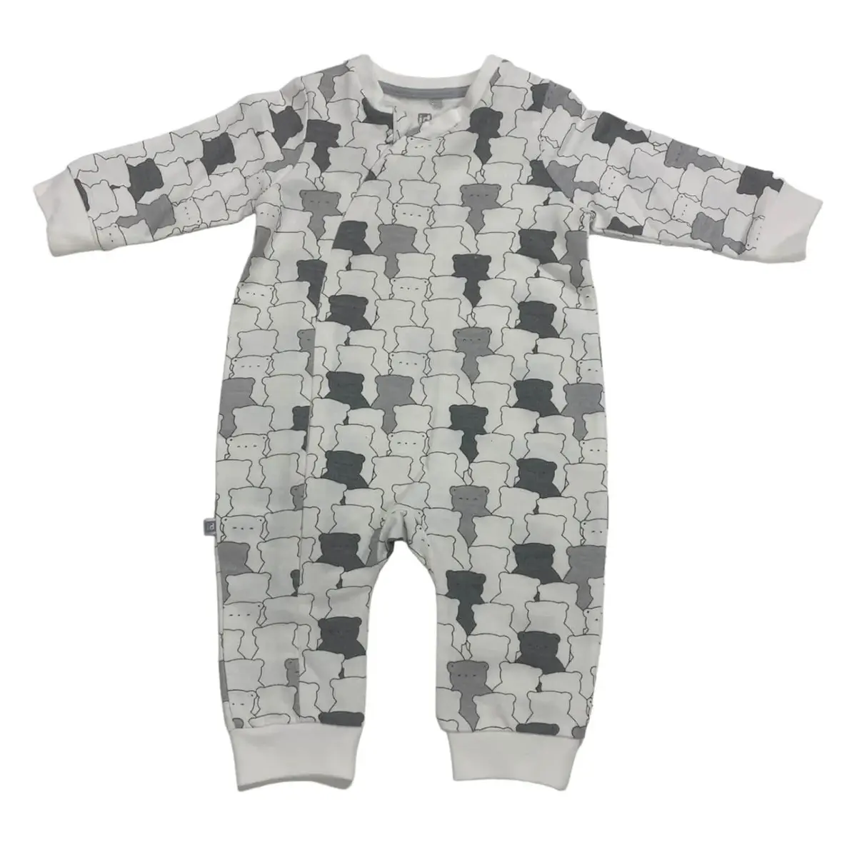 Bibaby Tulum Fermuarlı Soft Bear Gri Bibaby Tulum Fermuarlı Soft Bear Gri