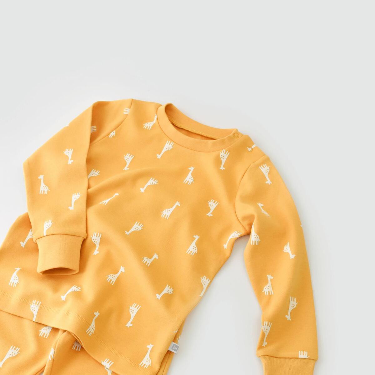 Bibaby Pijama Takımı Happy Graffe Hardal