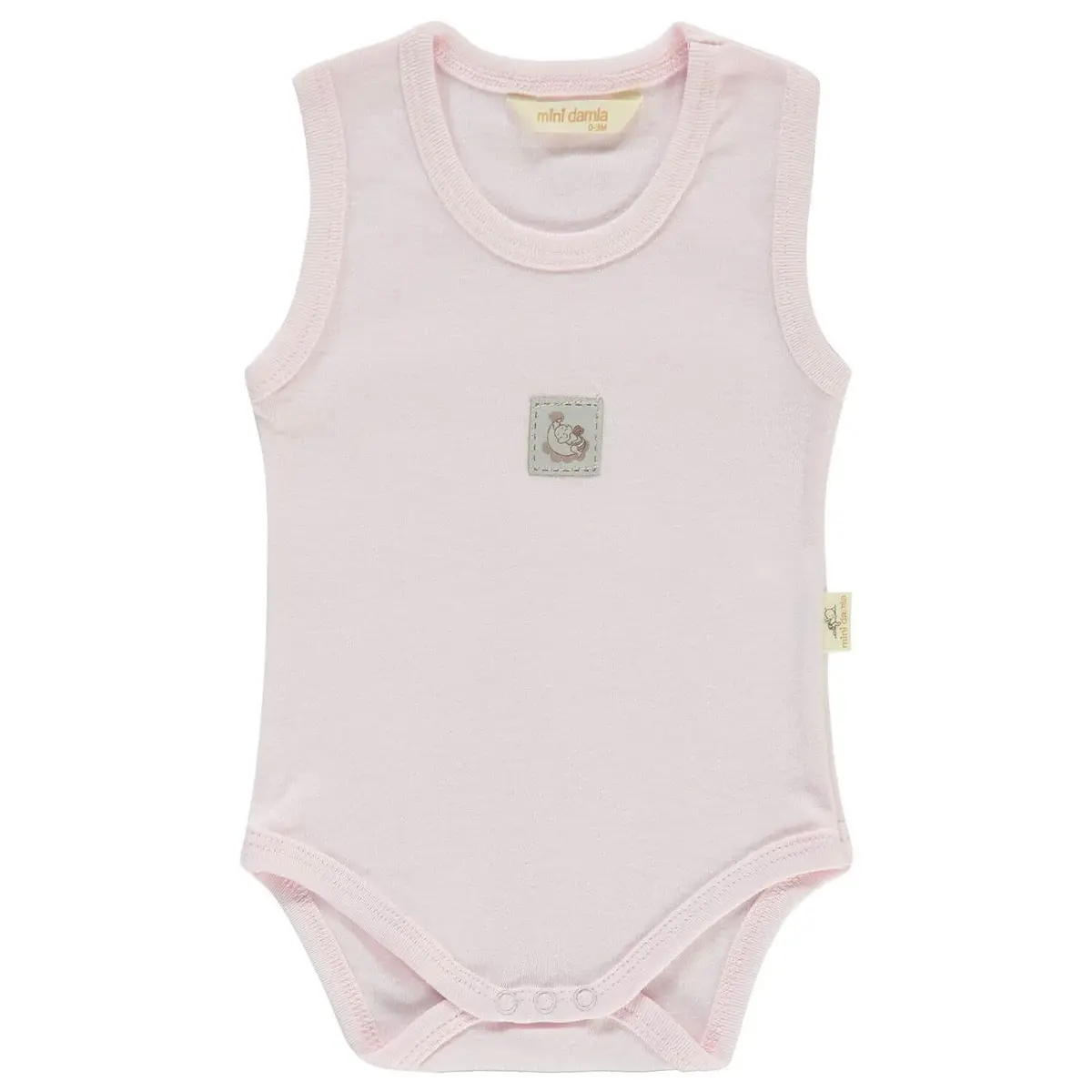 Mini Damla Body Askılı Armalı Pembe Mini Damla Body Askılı Armalı Pembe