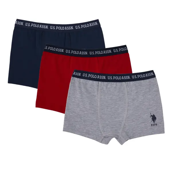 U.S. Polo Boxer 3lü Lacivert