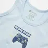 Natuline Organik Atlet Likralı Game Over 2li Mavi - Gri Melanj