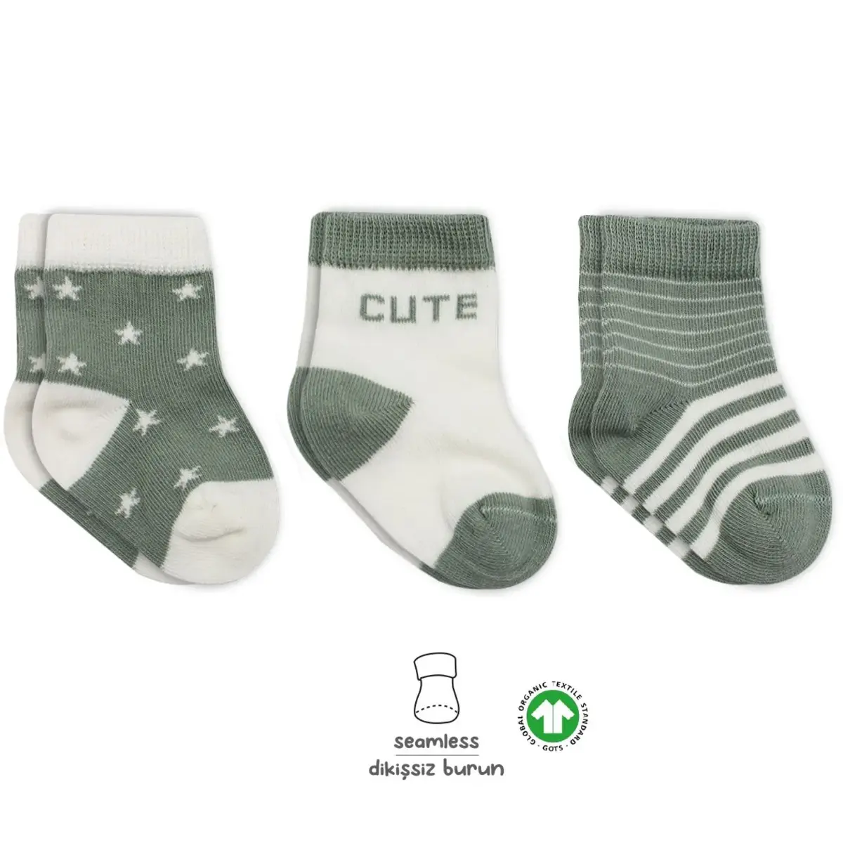 Bibaby Çorap Soket 3lü Penye Stars Bistyle Nil Bibaby Çorap Soket 3lü Penye Stars Bistyle Nil