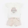 Bibaby 2li Takım Şortlu Cute Elephant Pembe