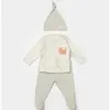 Bibaby Organik Külot 3lü Teach Me Baby Kırmızı - Kahverengi - Mint