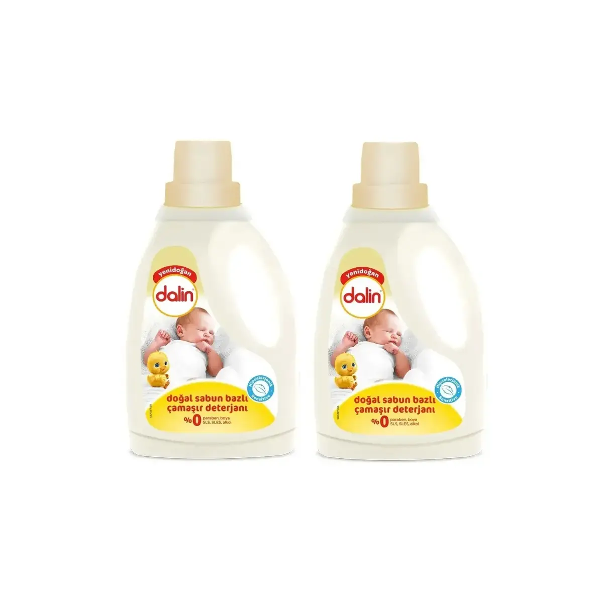 Dalin Doğal Sabun Bazlı Sıvı Bebek Çamaşır Deterjanı 1500 ml x 2 Adet
