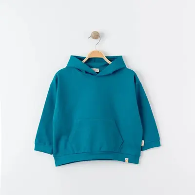 Tiffany Sweatshirt Kapüşonlu Oversize Theme Mint