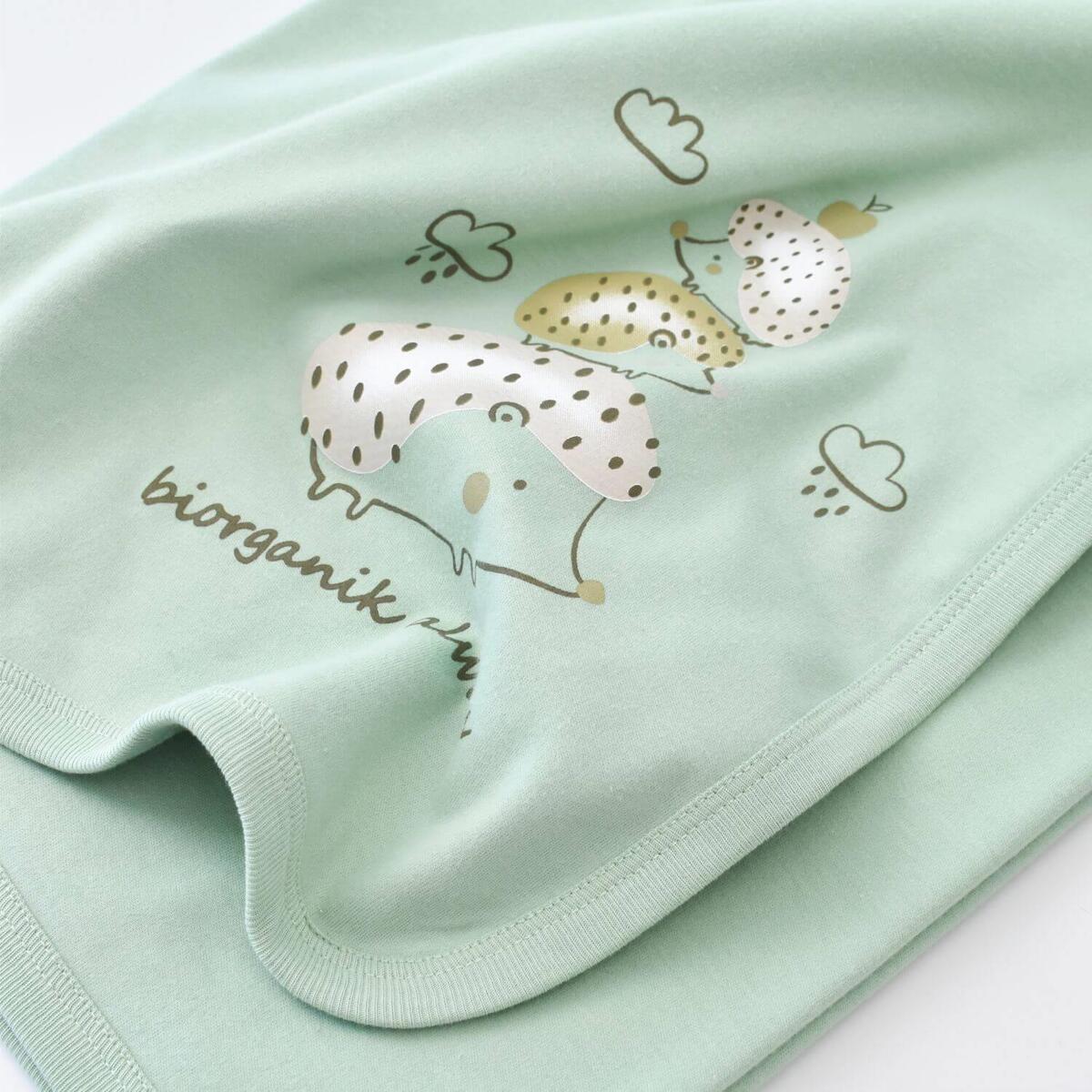 Bibaby Organik Battaniye Happy Always Yeşil