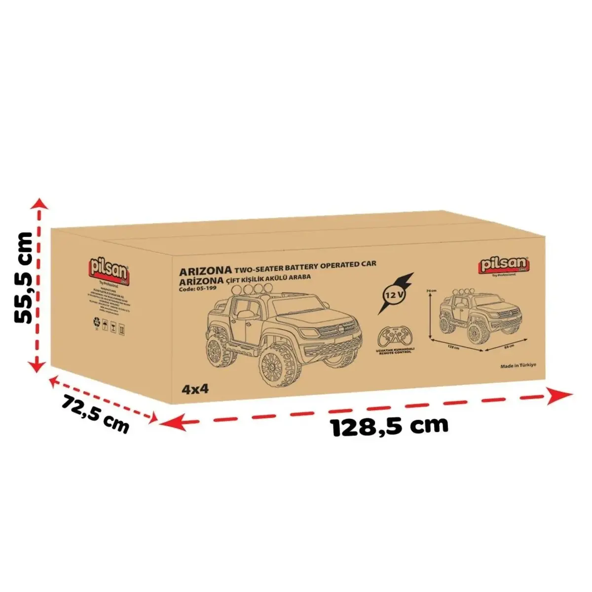 Pilsan Arizona 12  Volt Akülü Araba