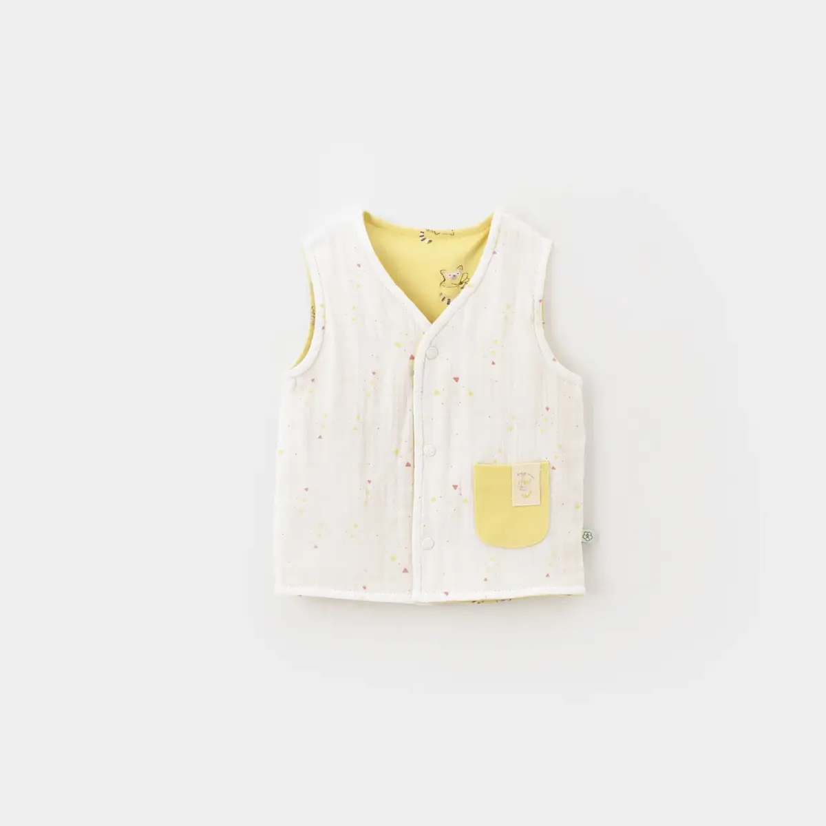 Bibaby Organik Yelek Baby Racoon Lemon Gross Vanilla Ice