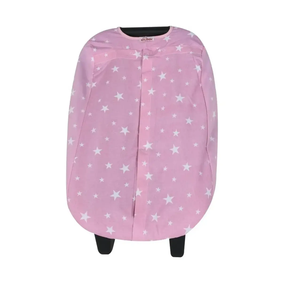 Sevi Bebe Ana Kucağı Örtüsü Pembe Yıldız